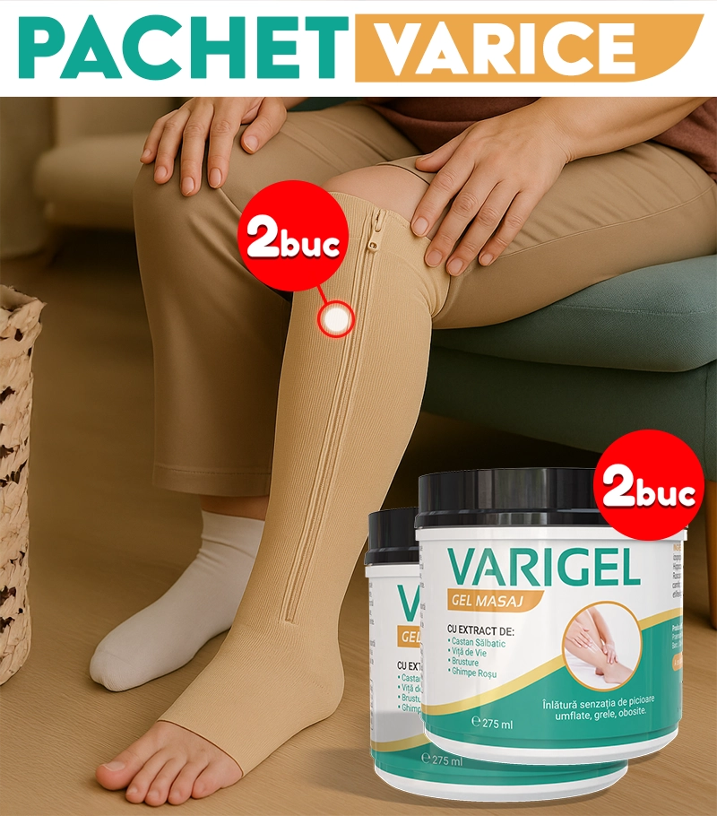 Pachet 2x Varigel+2xCiorapi Compresie